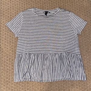 Striped Babydoll Style Top